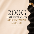 200g Hair Extension Appointment Deposit