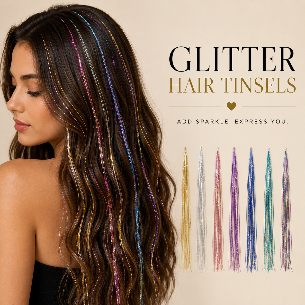 Luxury Glitter Hair Tinsels